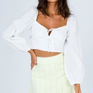 Princess Polly Long Sleeve Crop Top